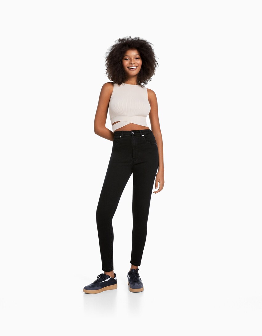 Jean skinny taille très haute - Jeans - Femme