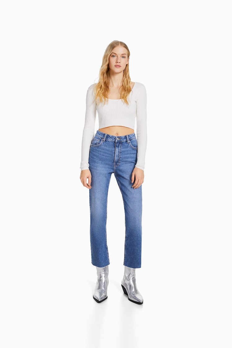 Jean cropped flare
