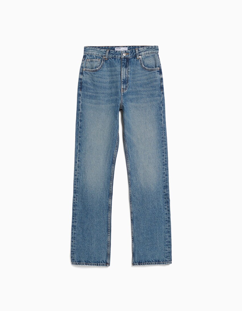 Danmark Kedelig skulder Straight fit jeans - Sale - BSK Teen | Bershka