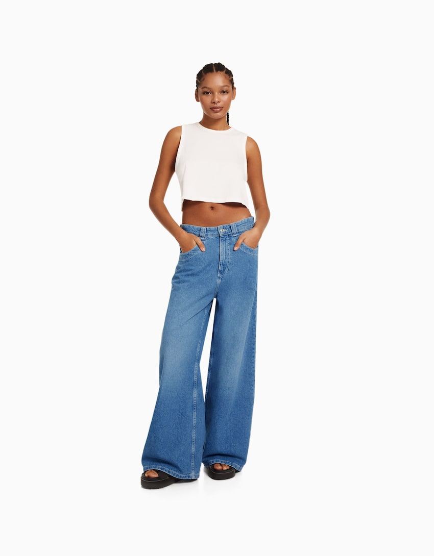 ‘90s super baggy jeans - Woman | Bershka