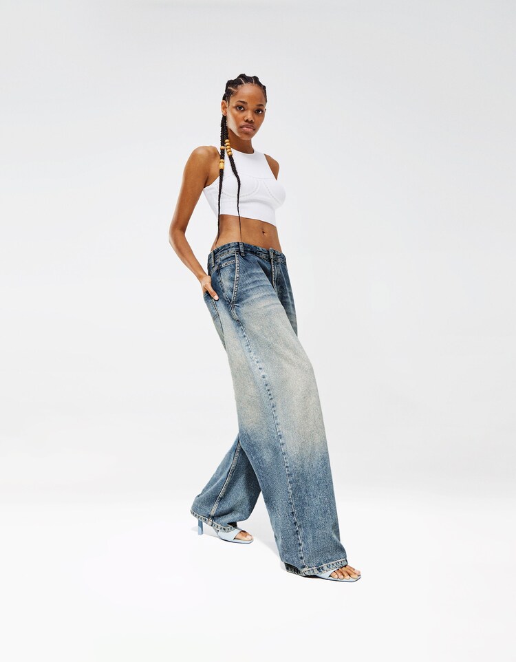 sneeuw tank Faial Women's Jeans | New Collection | Bershka