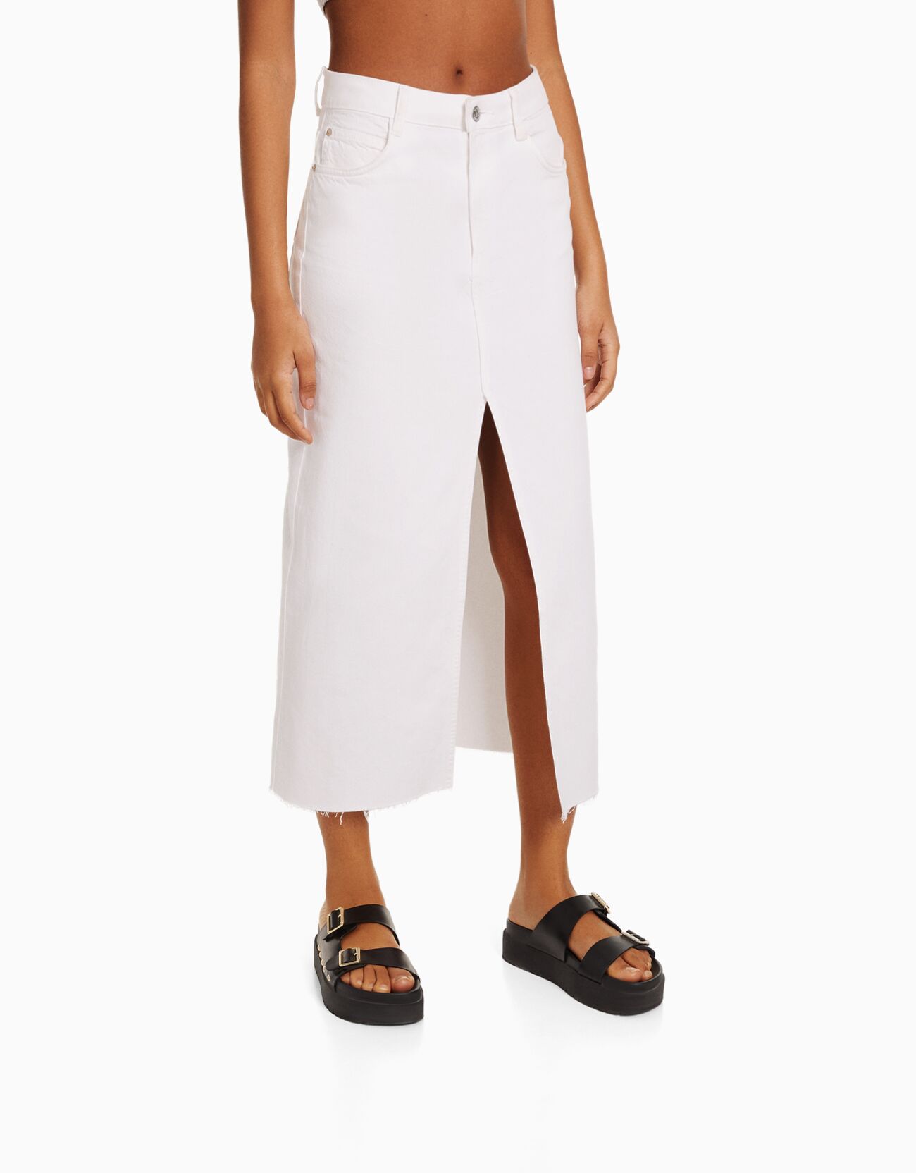 Twill cotton skirt