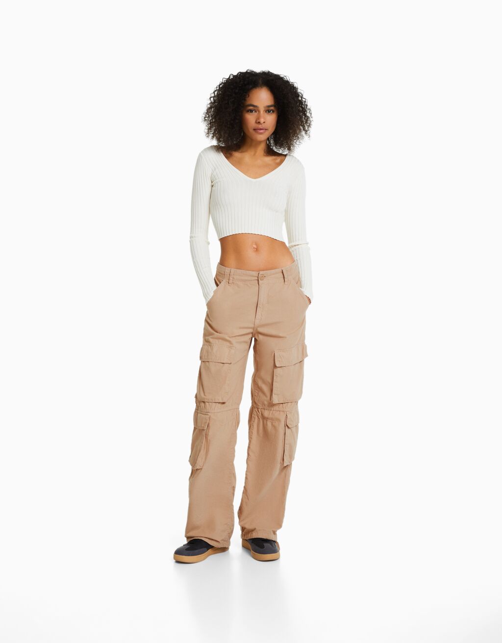 Cargo pants with drawstring