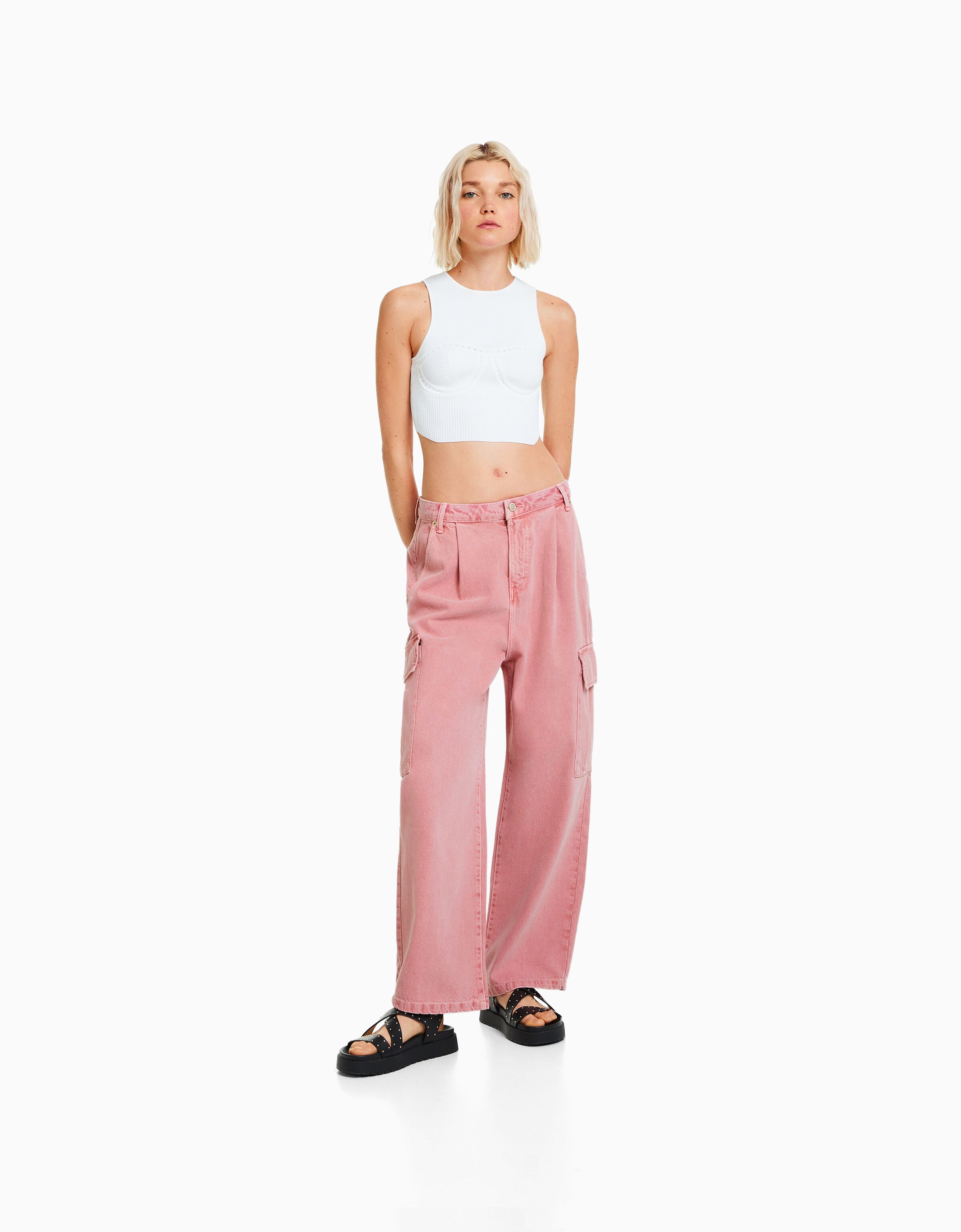 Balloon Fit Trousers from Bershka on 21 Buttons