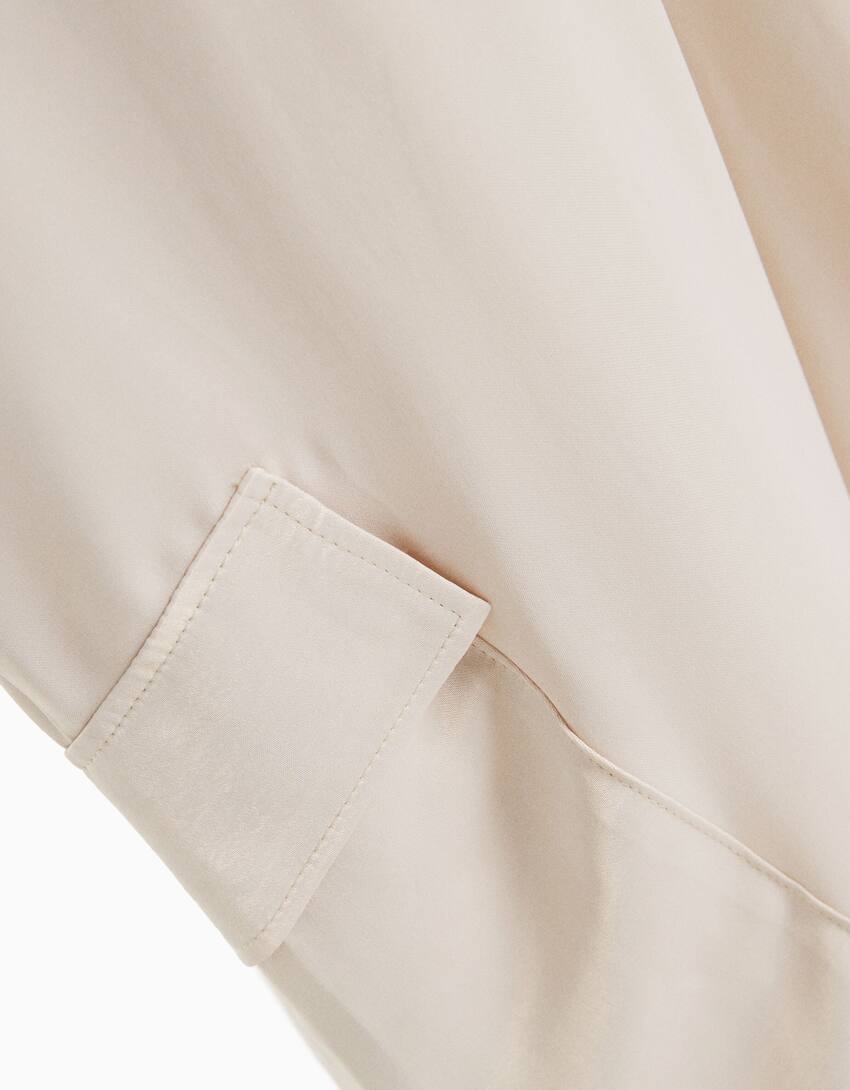 bershka wide leg trousers