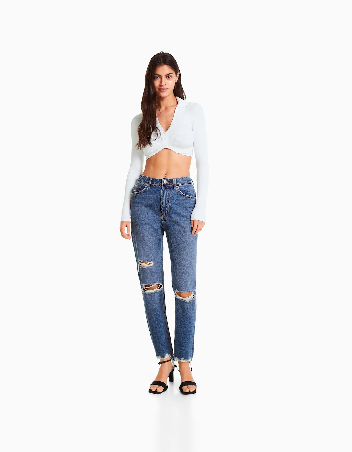 Jeans rotos - Mujer | Bershka