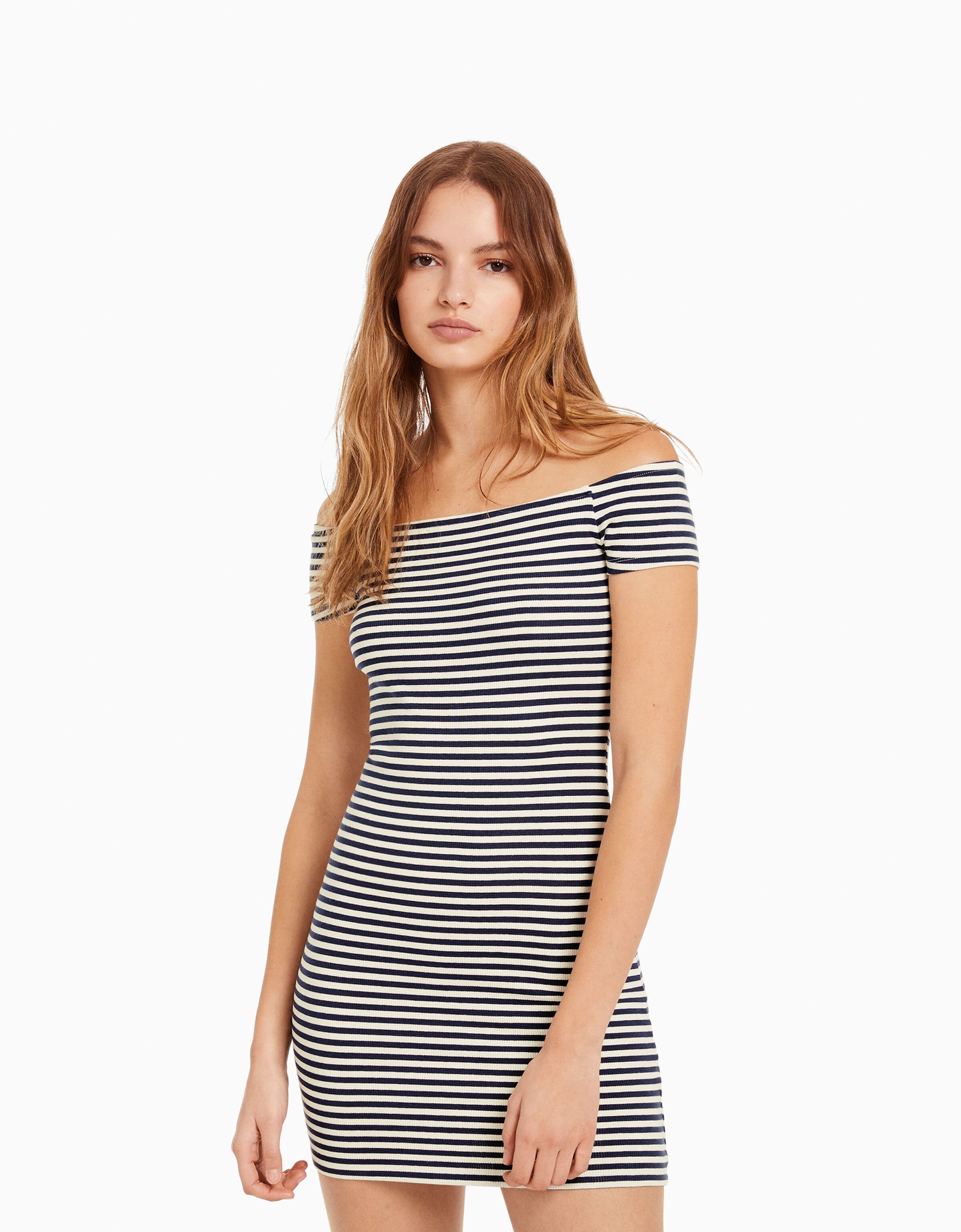 bershka striped dress