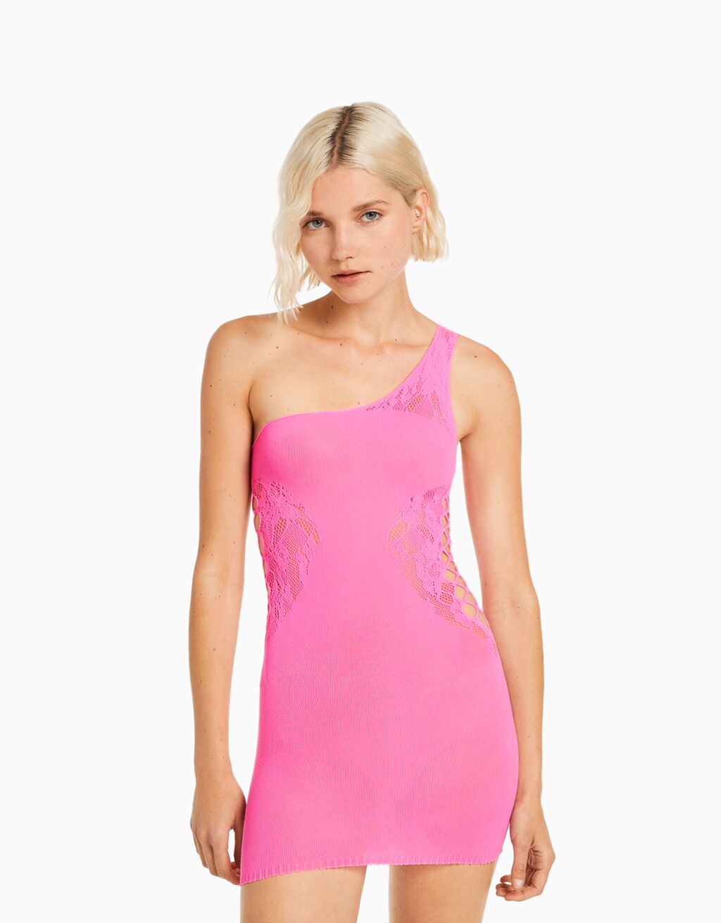 Seamless Strappy Mini Dress Women Bershka