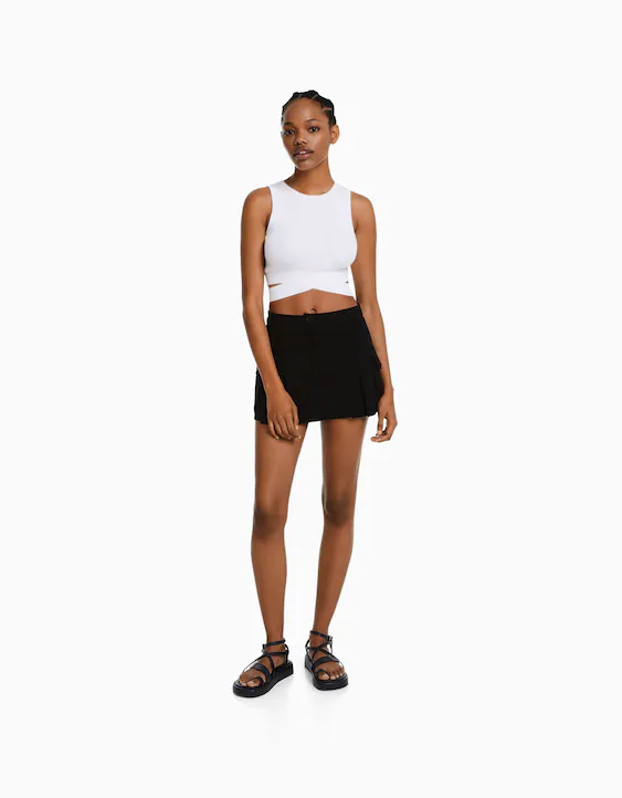 Falda pantalón cargo tailoring - Mini - BSK Teen | Bershka