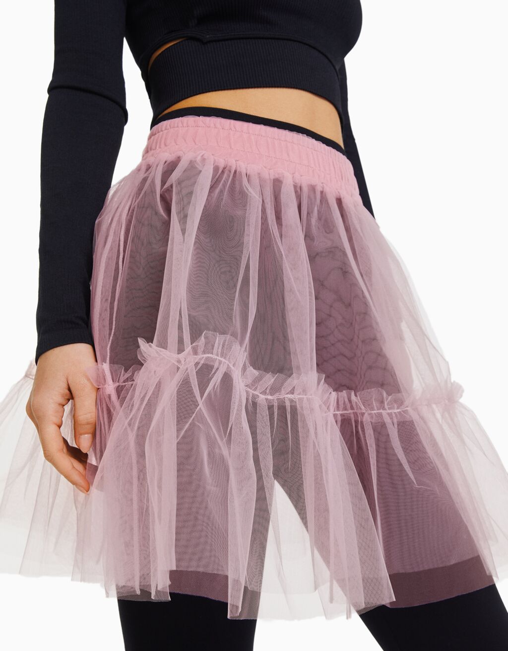 Ballerina Tulle Mini Skirt Woman Bershka 