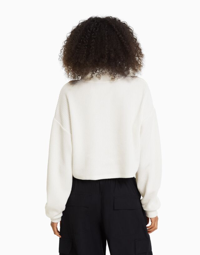 bershka brown jumper