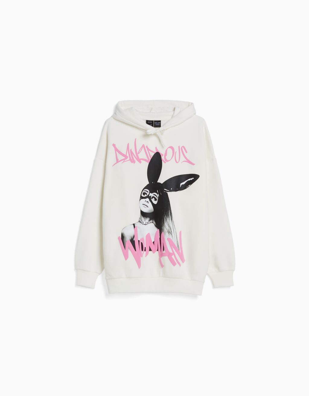 Sweatshirt capuz padrão Ariana Grande