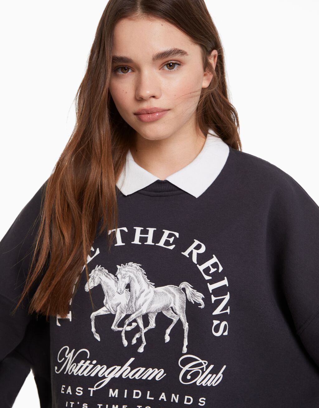 Polo clot indigo sweatshirt