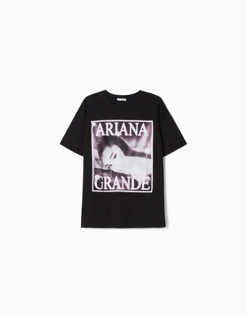 T-shirt manga curta print Ariana Grande