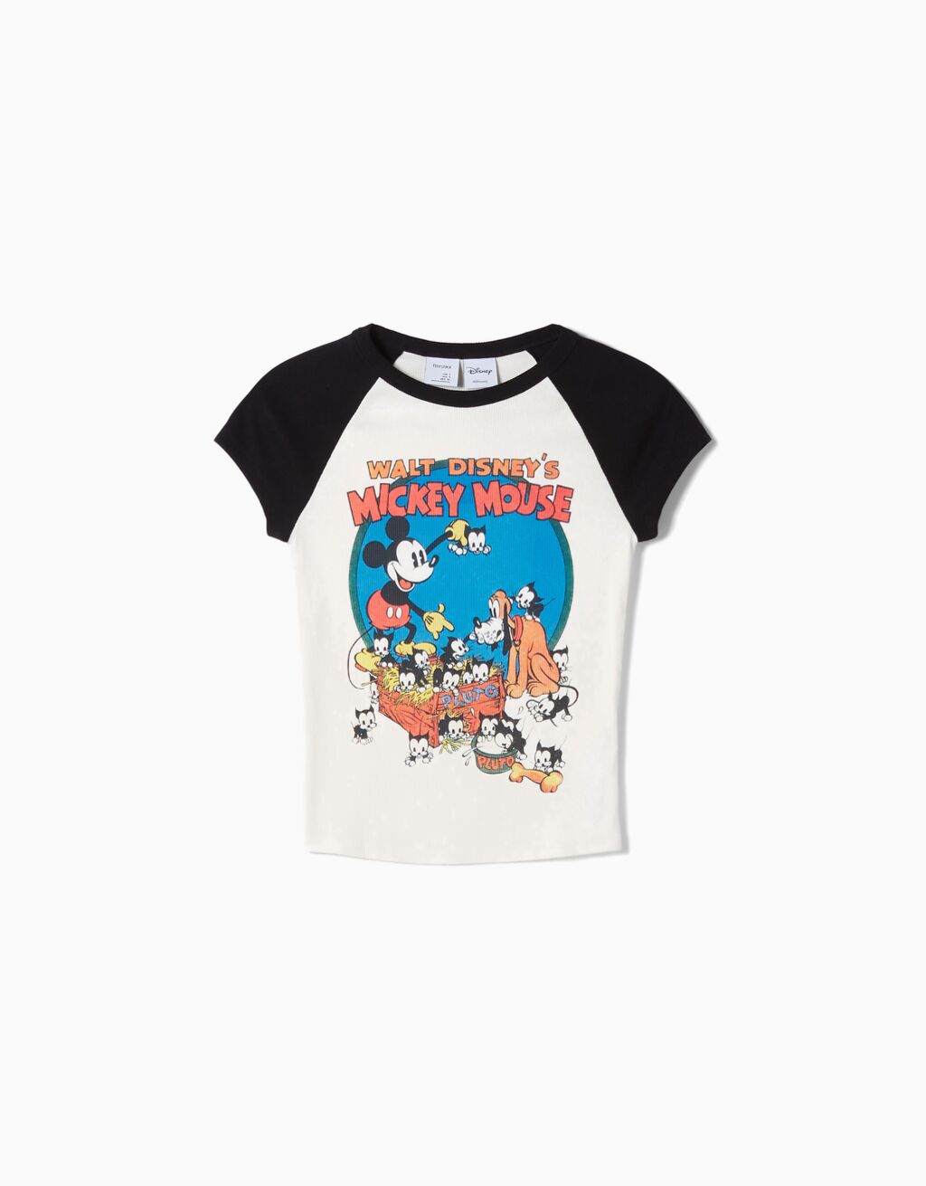T-shirt de manga curta com estampado Mickey