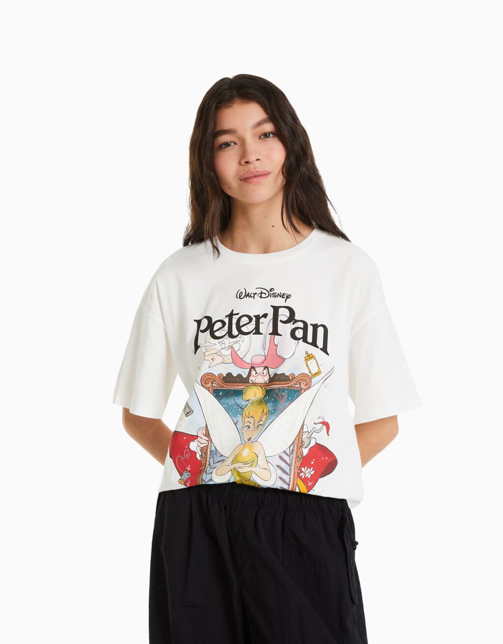 T-shirt manches courtes imprimé Peter Pan - Tee-shirts - Femme