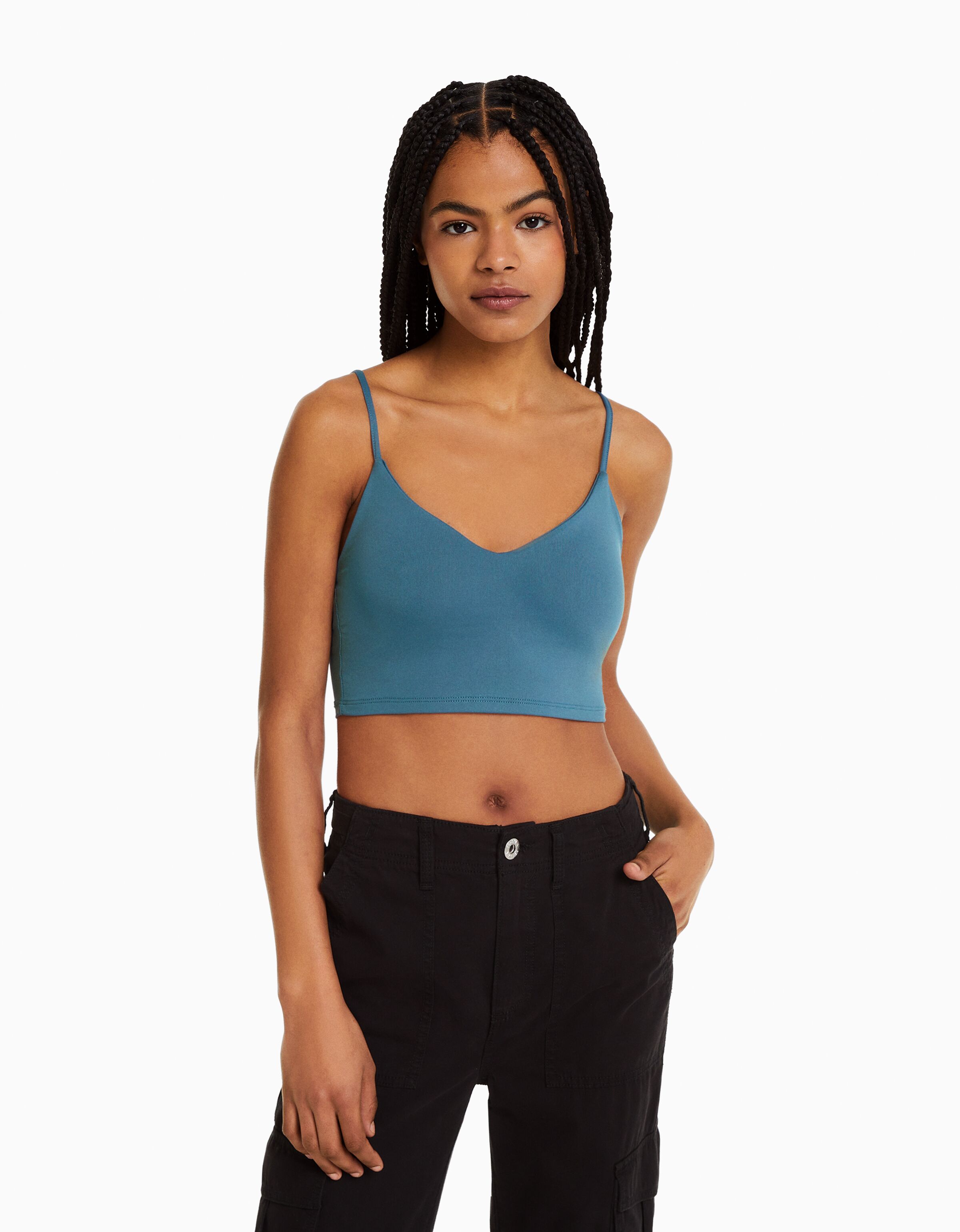 strappy bralette crop top