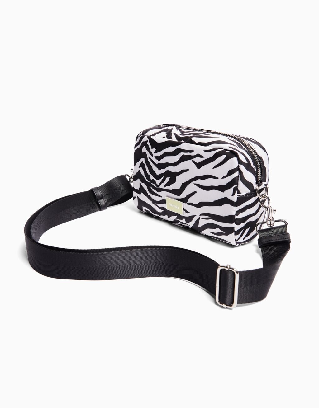 Zebra print crossbody bag Woman Bershka