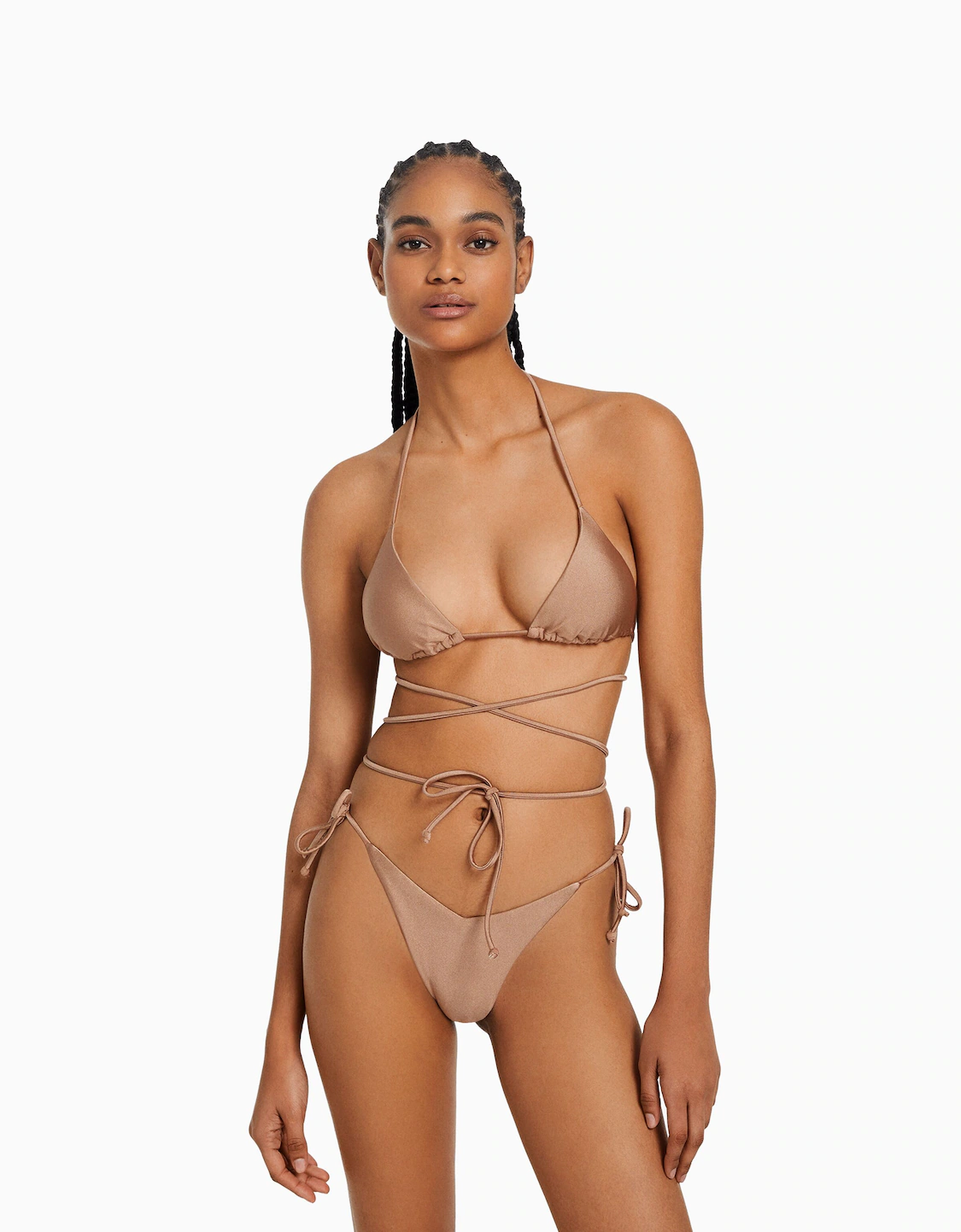 verlegen Noord West voorzichtig Shiny bikini top - Woman | Bershka