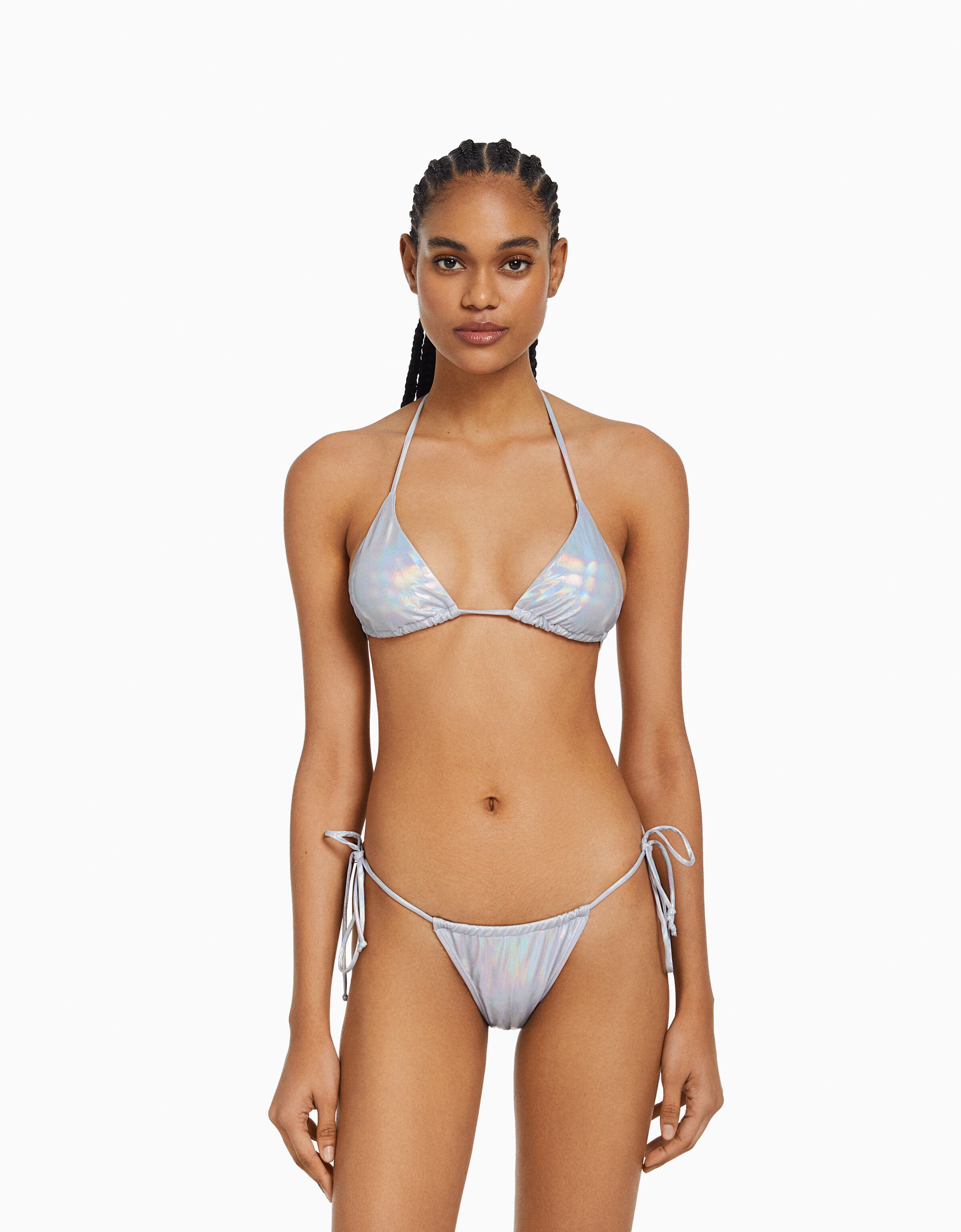 metallic bikini swimwear