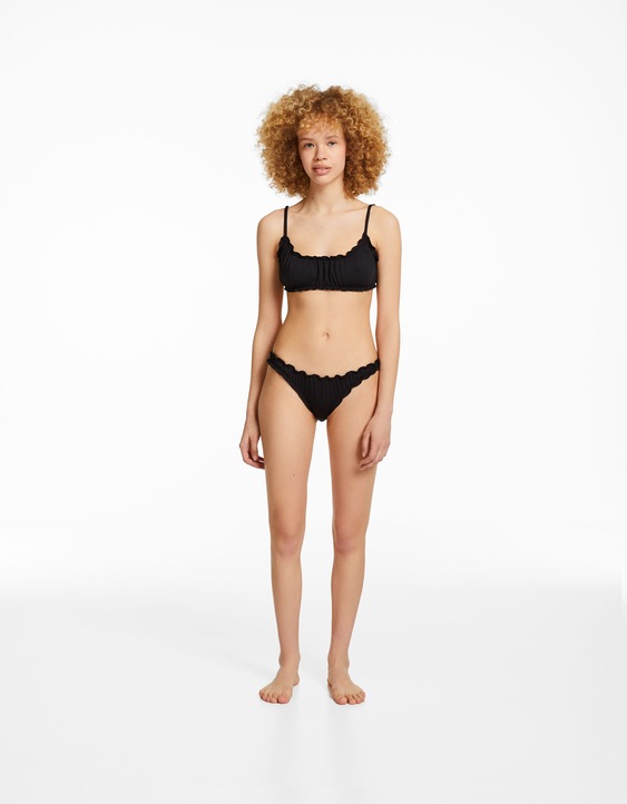 longitud Respectivamente rebanada Curly bikini set - Swimwear - BSK Teen | Bershka