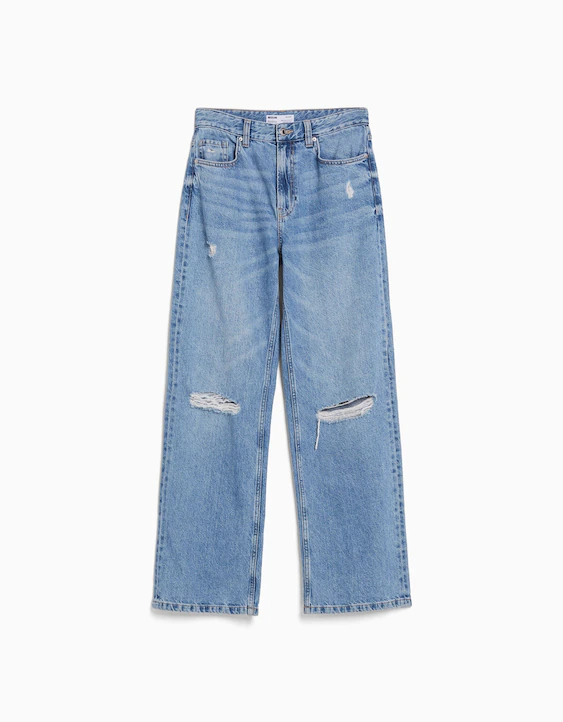 Jeans wide rotos - Mujer |