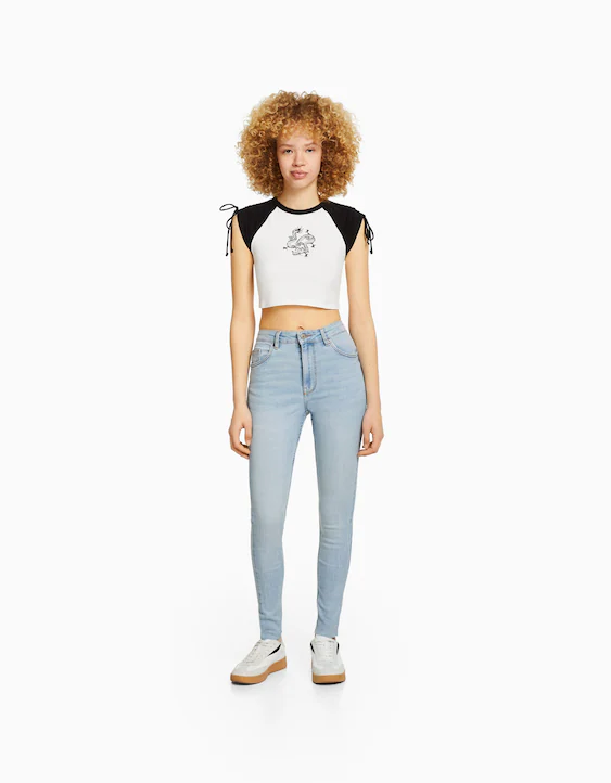 skinny high waist - Jeans - Mujer | Bershka