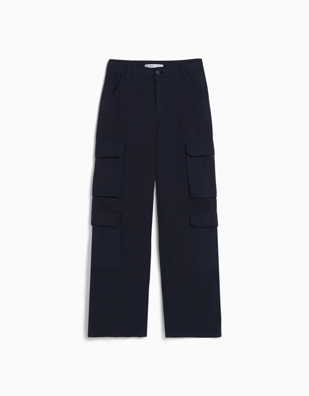 Twill multipocket cargo pants Woman Bershka