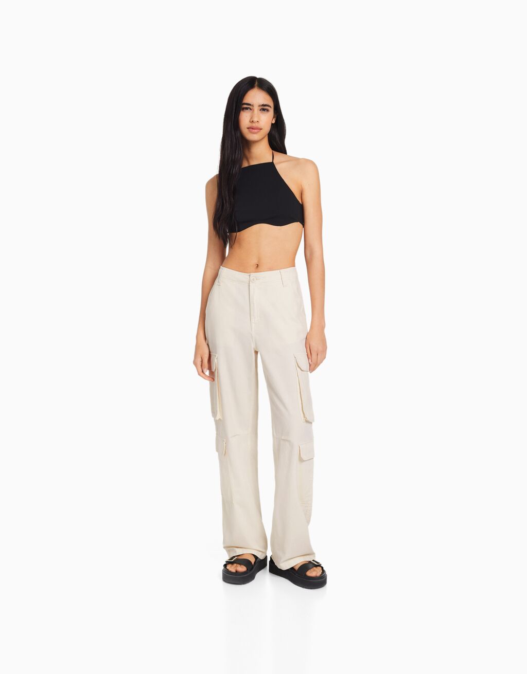 straight multi cargo bershka