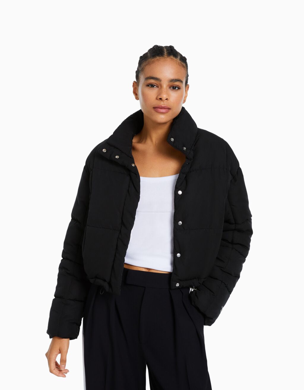 Short puffer jacket - Woman | Bershka