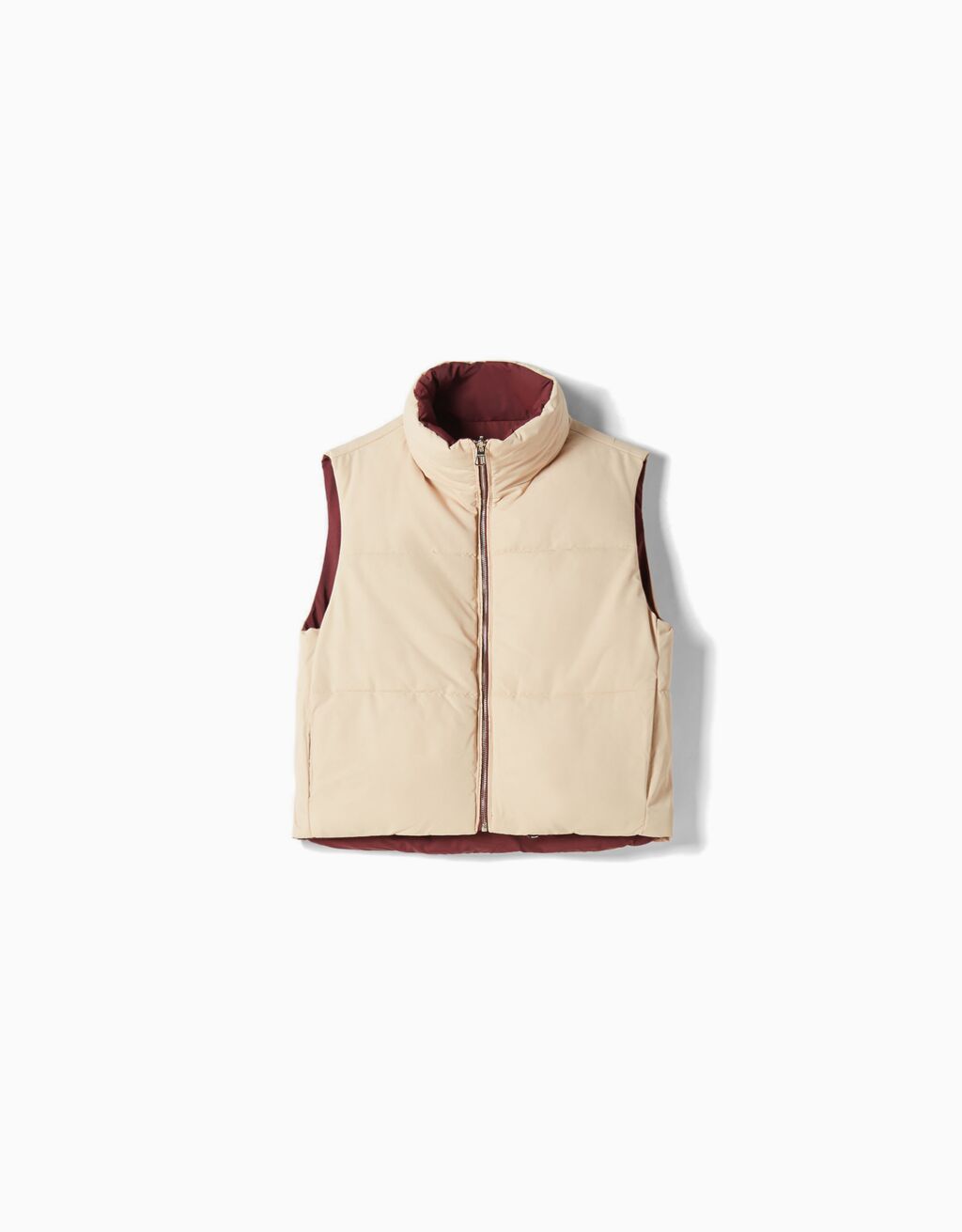 Reversible cropped vest