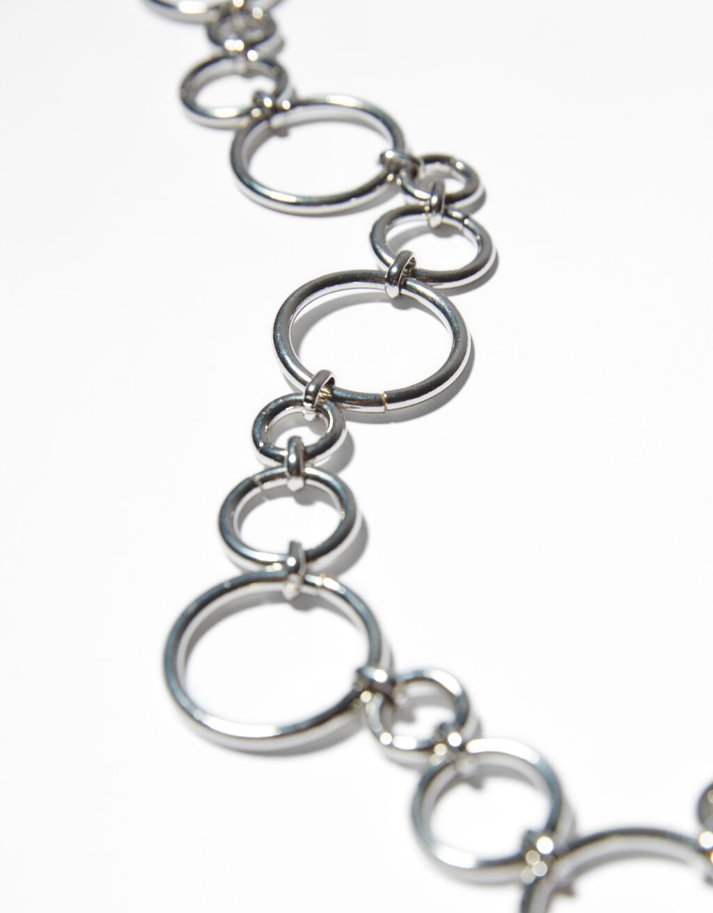 Chain belt with rings Woman Bershka