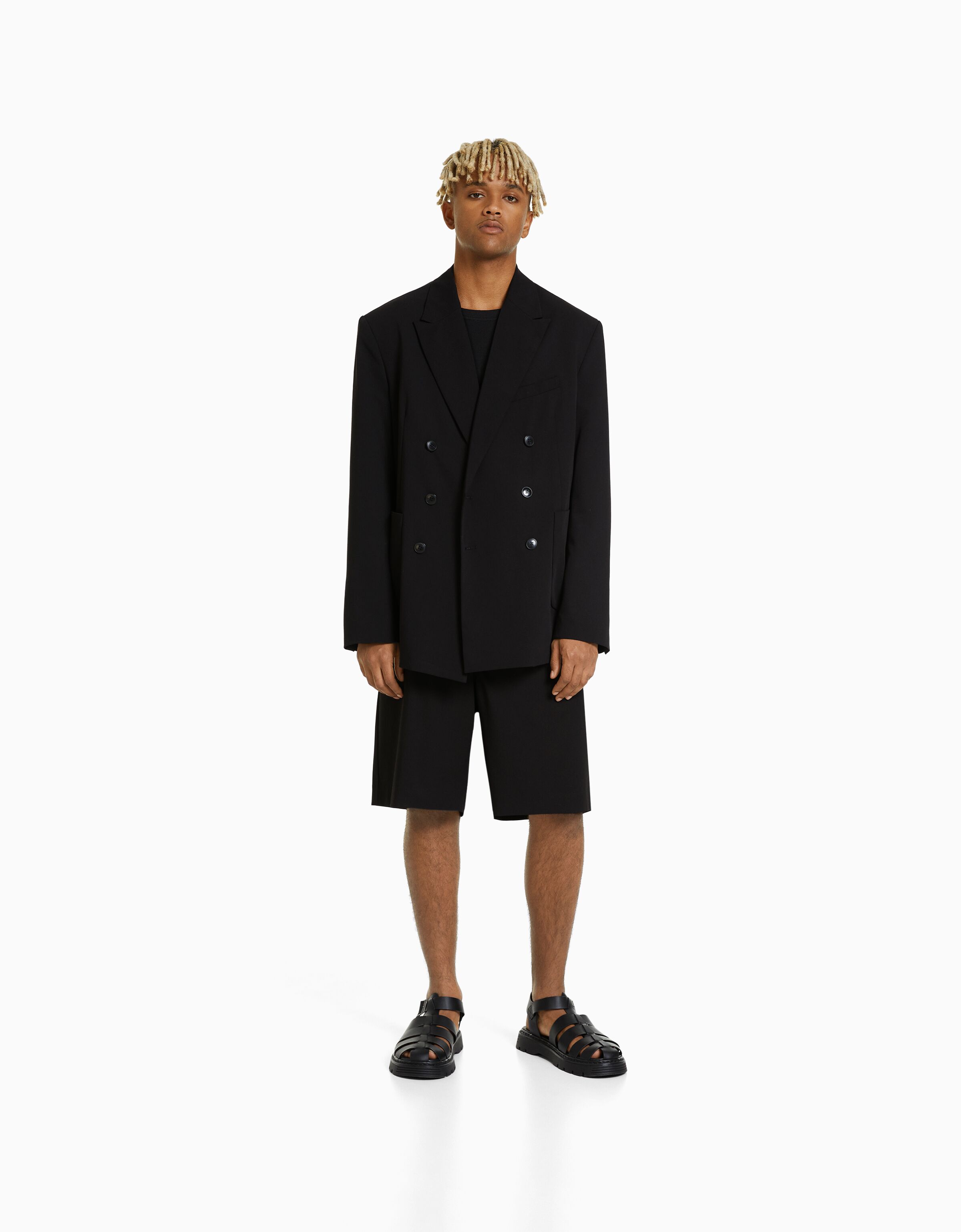 Set blazer y bermuda tailoring Twin sets Hombre Bershka