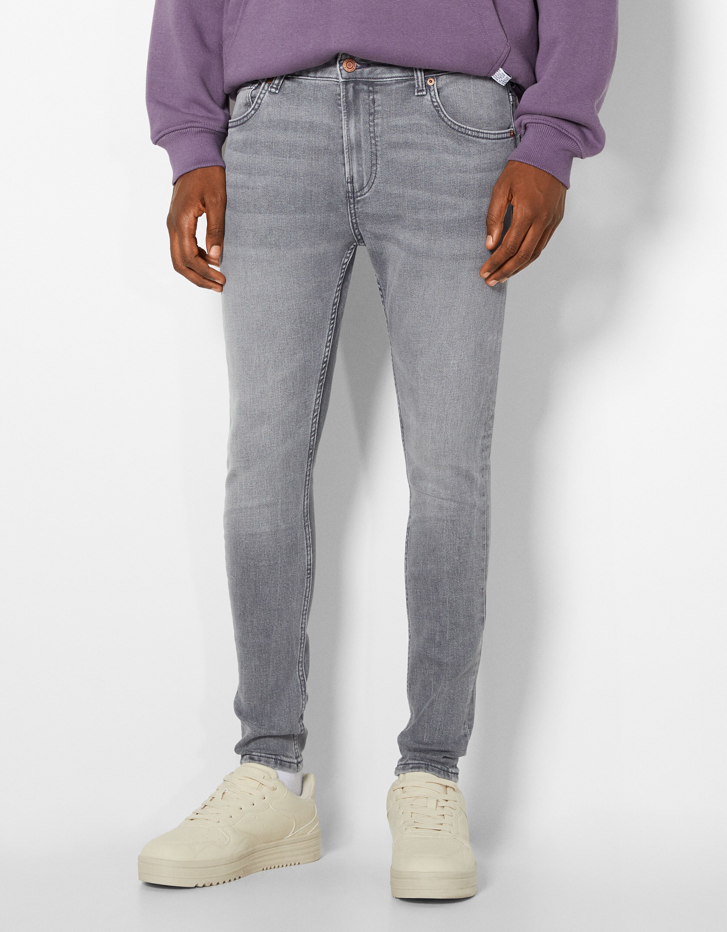 メンズスキニーデニムパンツ 新コレクション Bershka