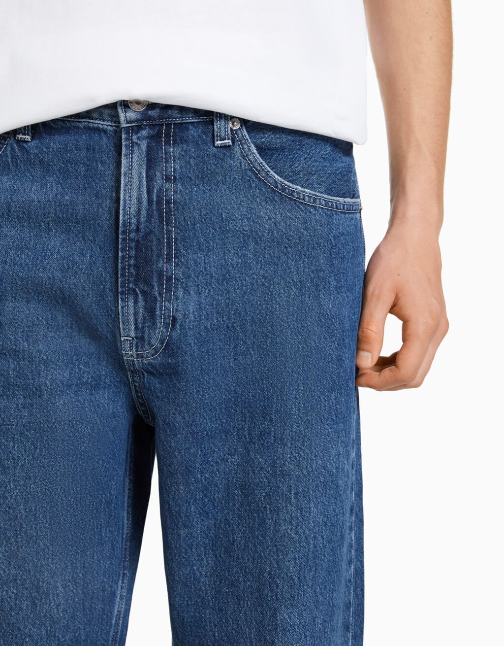 Wide-leg ’90s jeans - Man | Bershka