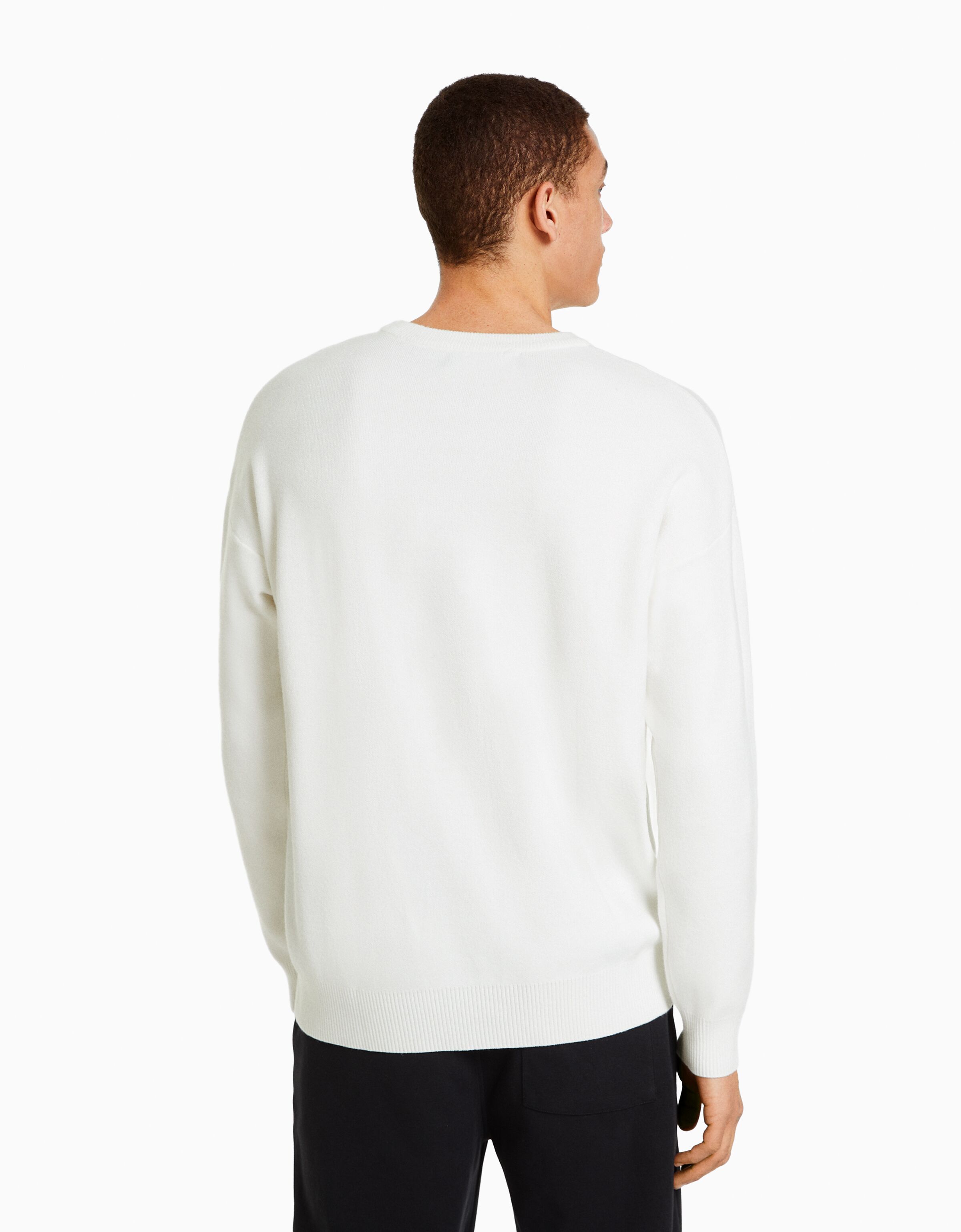 Embroidered Varsity Sweater - Men | Bershka