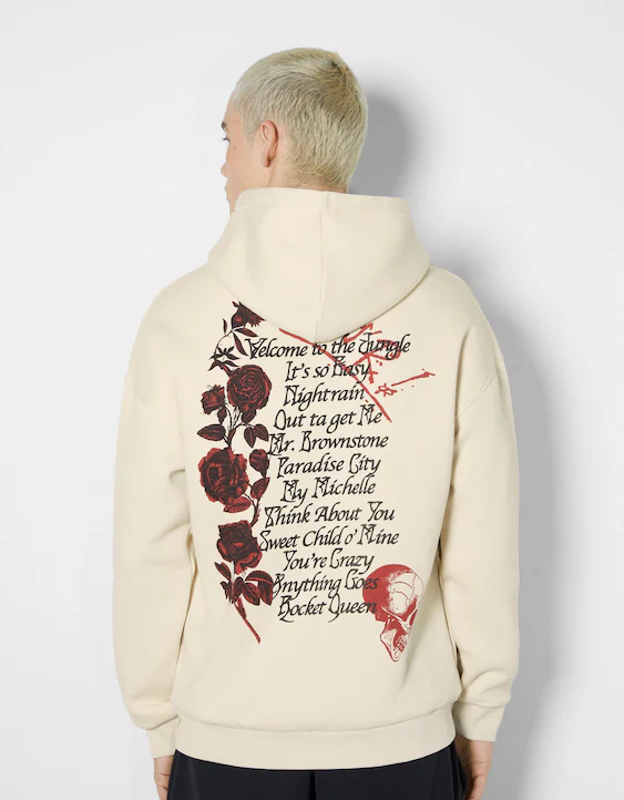 N' Roses hoodie - Sweatshirts & Hoodies - Men | Bershka