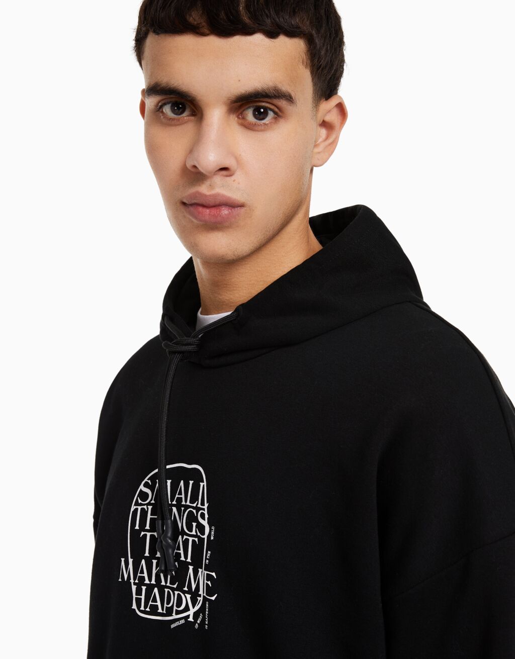 Easy fit print hoodie