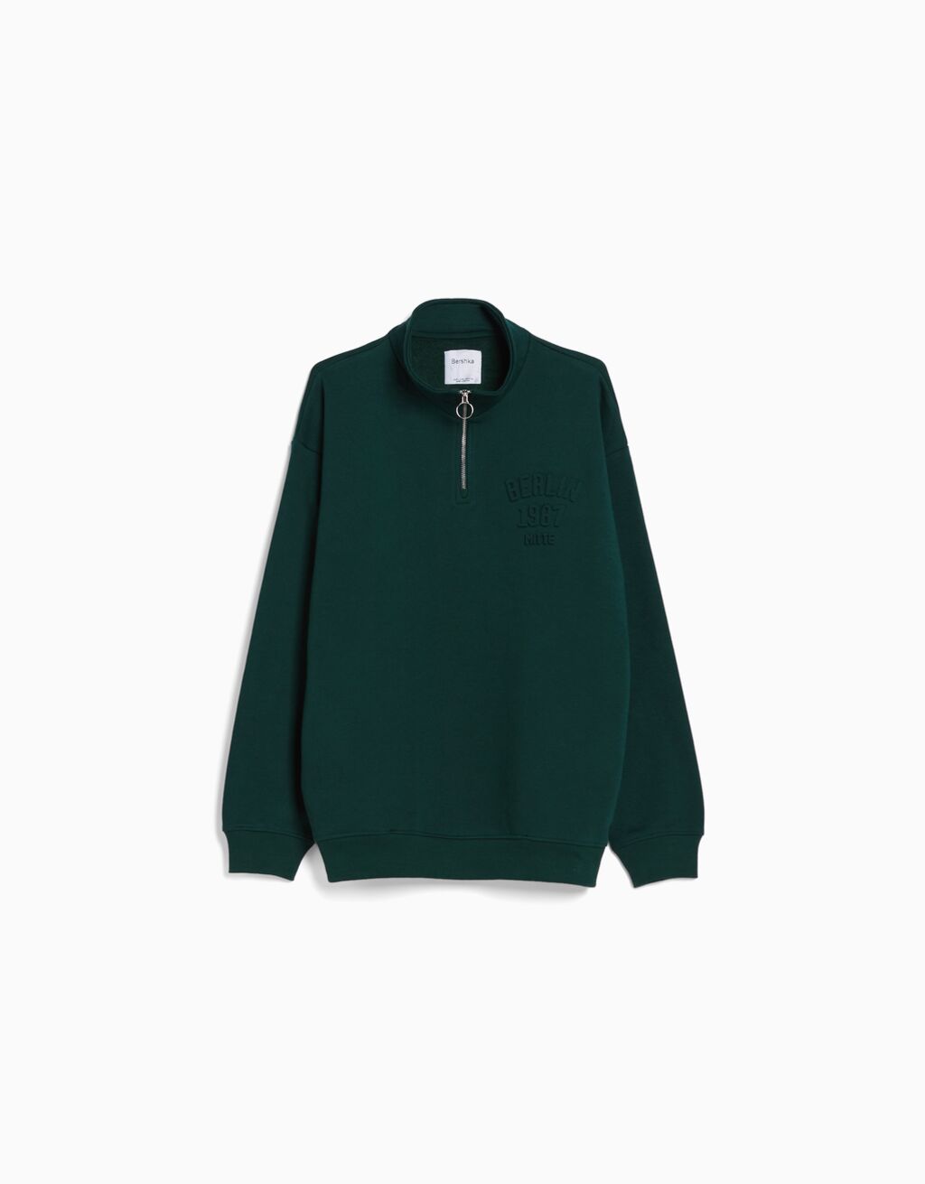 Zipped High Neck Sweatshirt Man Bershka