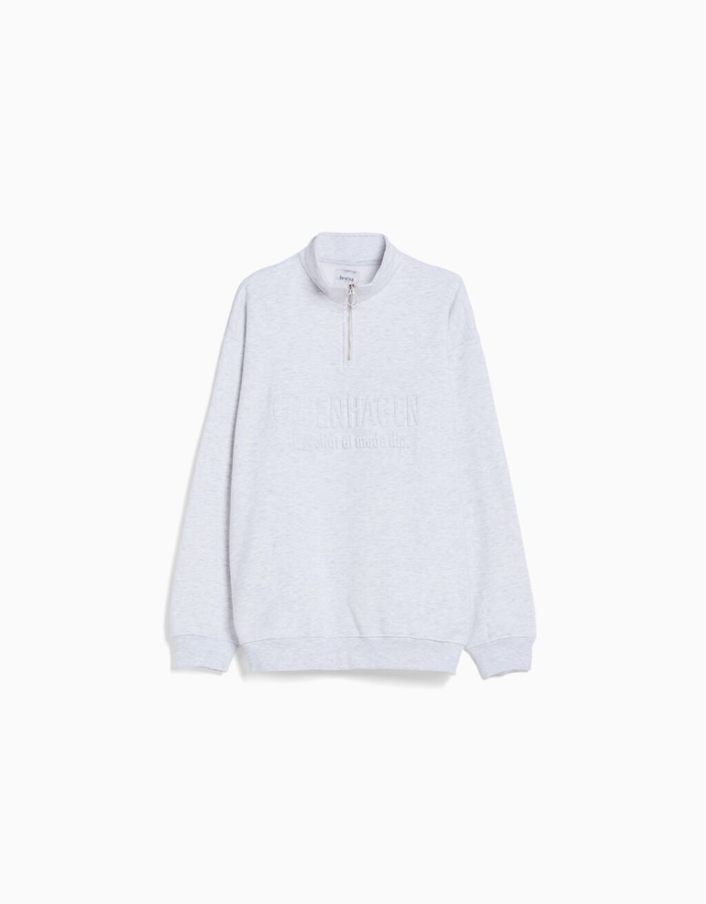 Zipped High Neck Sweatshirt Man Bershka