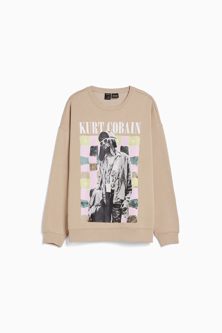 Bluza z nadrukiem Kurta Cobaina