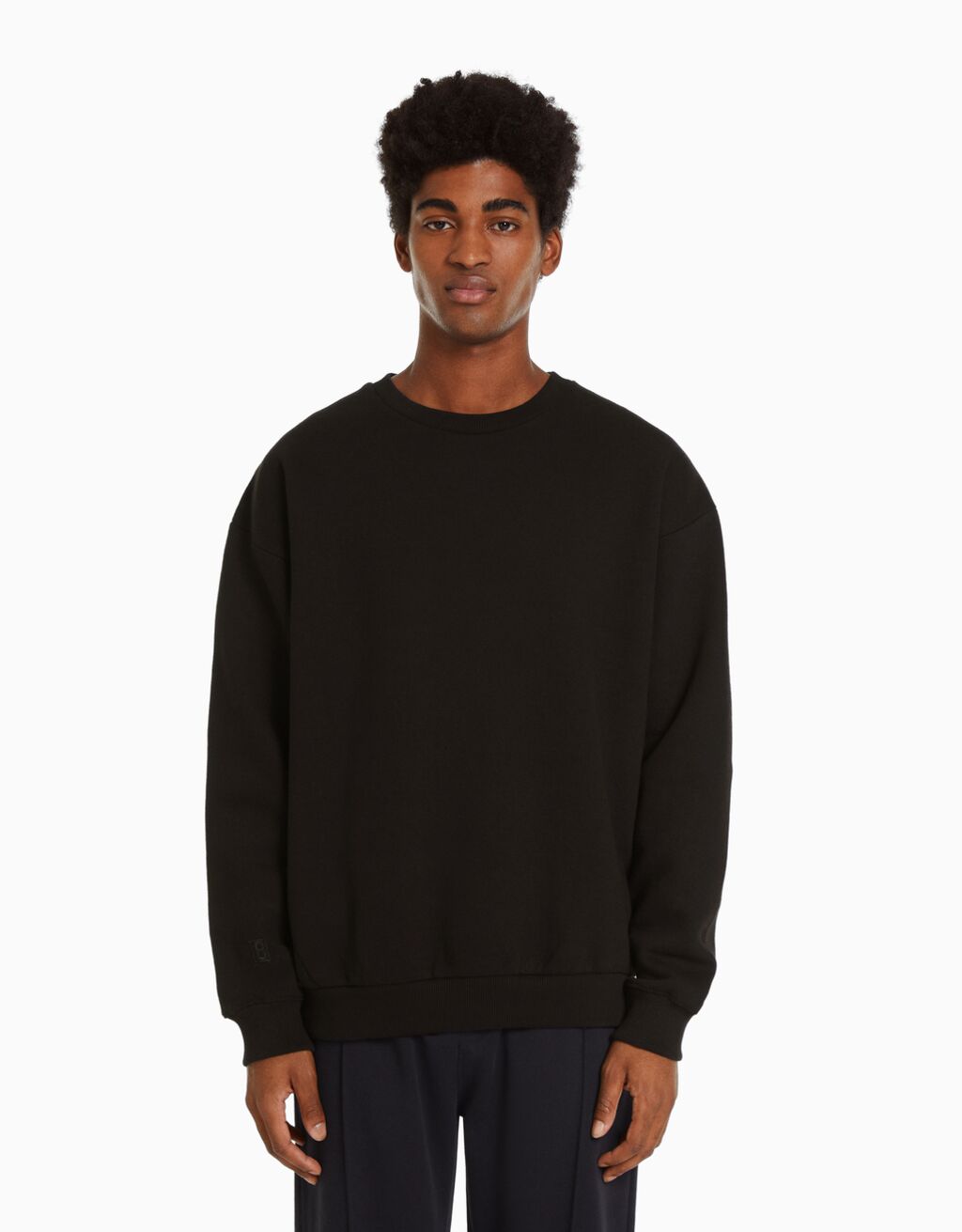 Oversize round neck sweatshirt - Man | Bershka