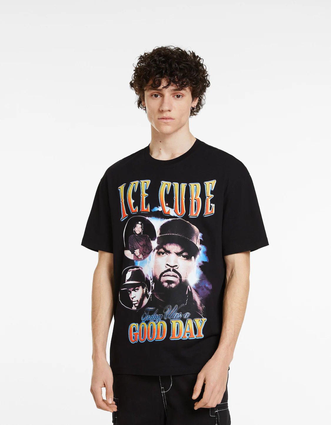 Soepel blootstelling renderen Ice Cube print boxy fit short sleeve T-shirt - T-shirts - Man | Bershka