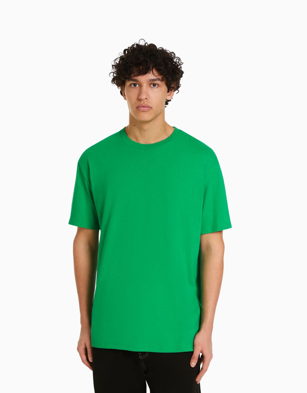 Regular Fit Short Sleeve T Shirt Man Bershka 