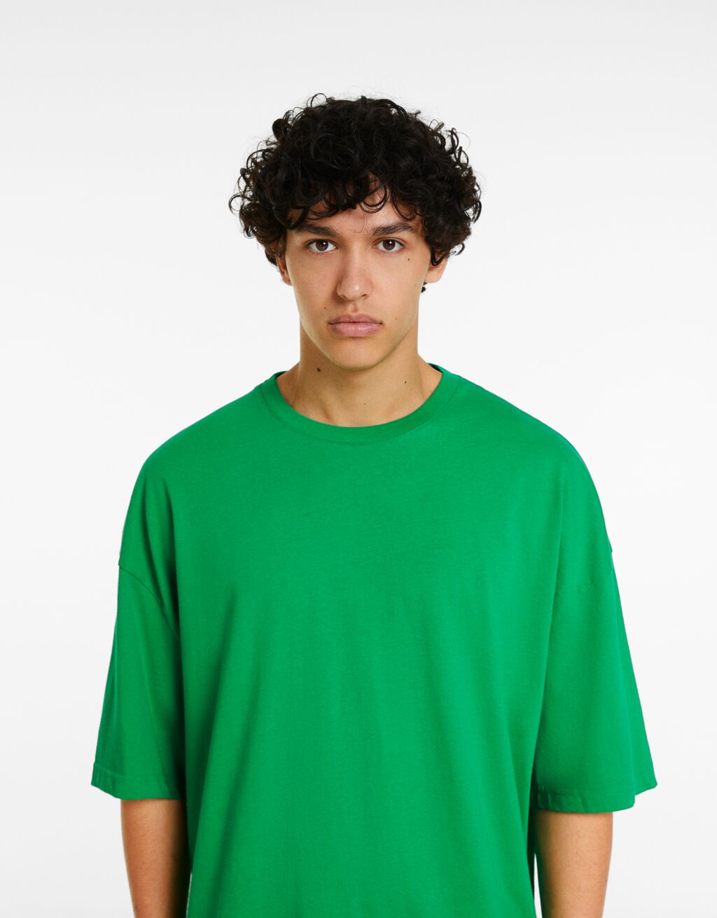 Oversized Short Sleeve T Shirt Man Bershka 