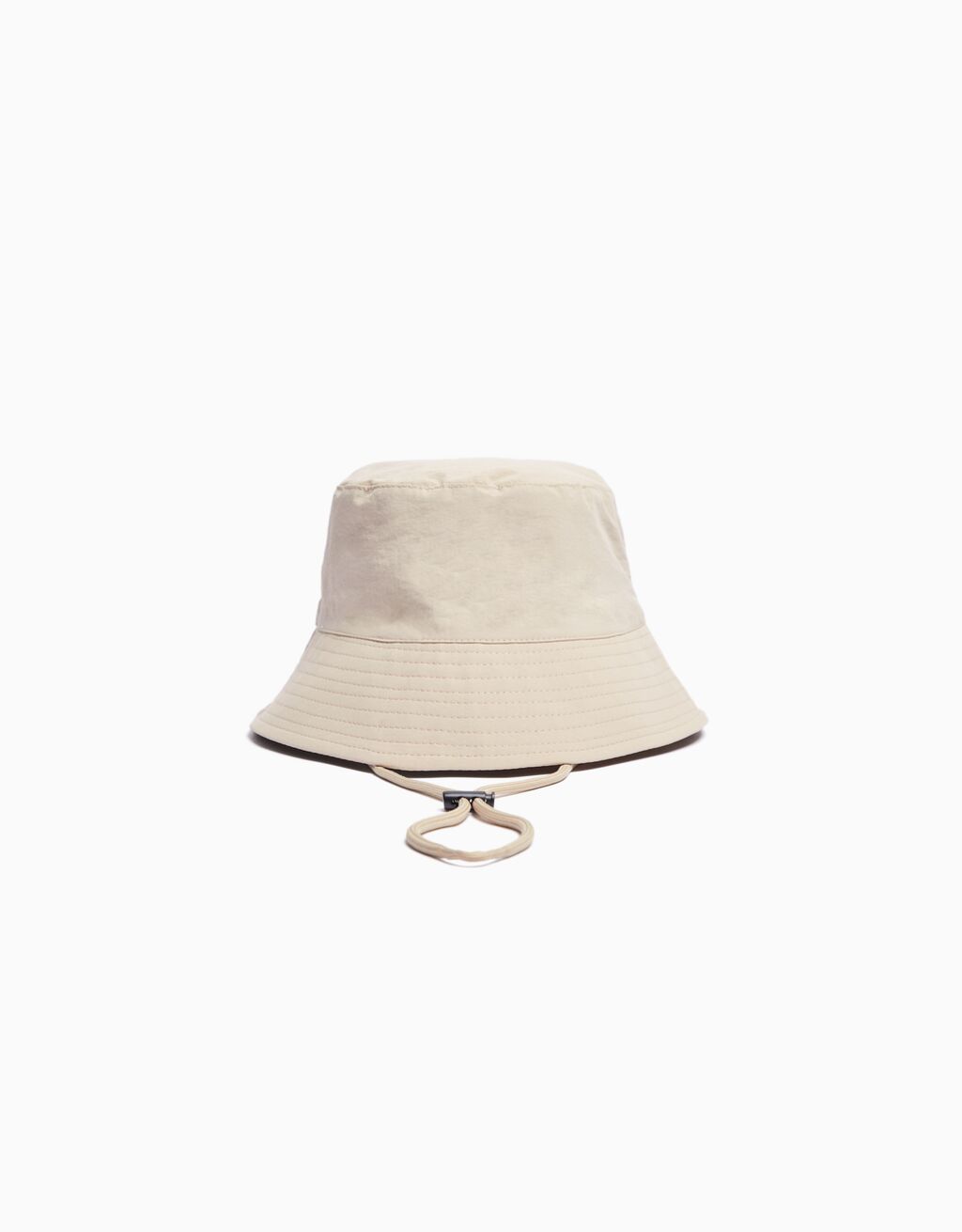 Nylon bucket hat with straps Women Bershka