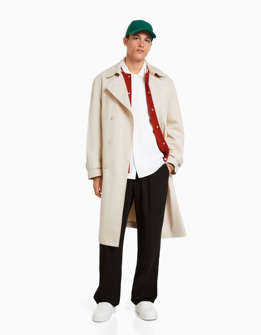 Literary arts Chaise longue Undo Tailored wide-fit jogger-style trousers - Woman | Bershka