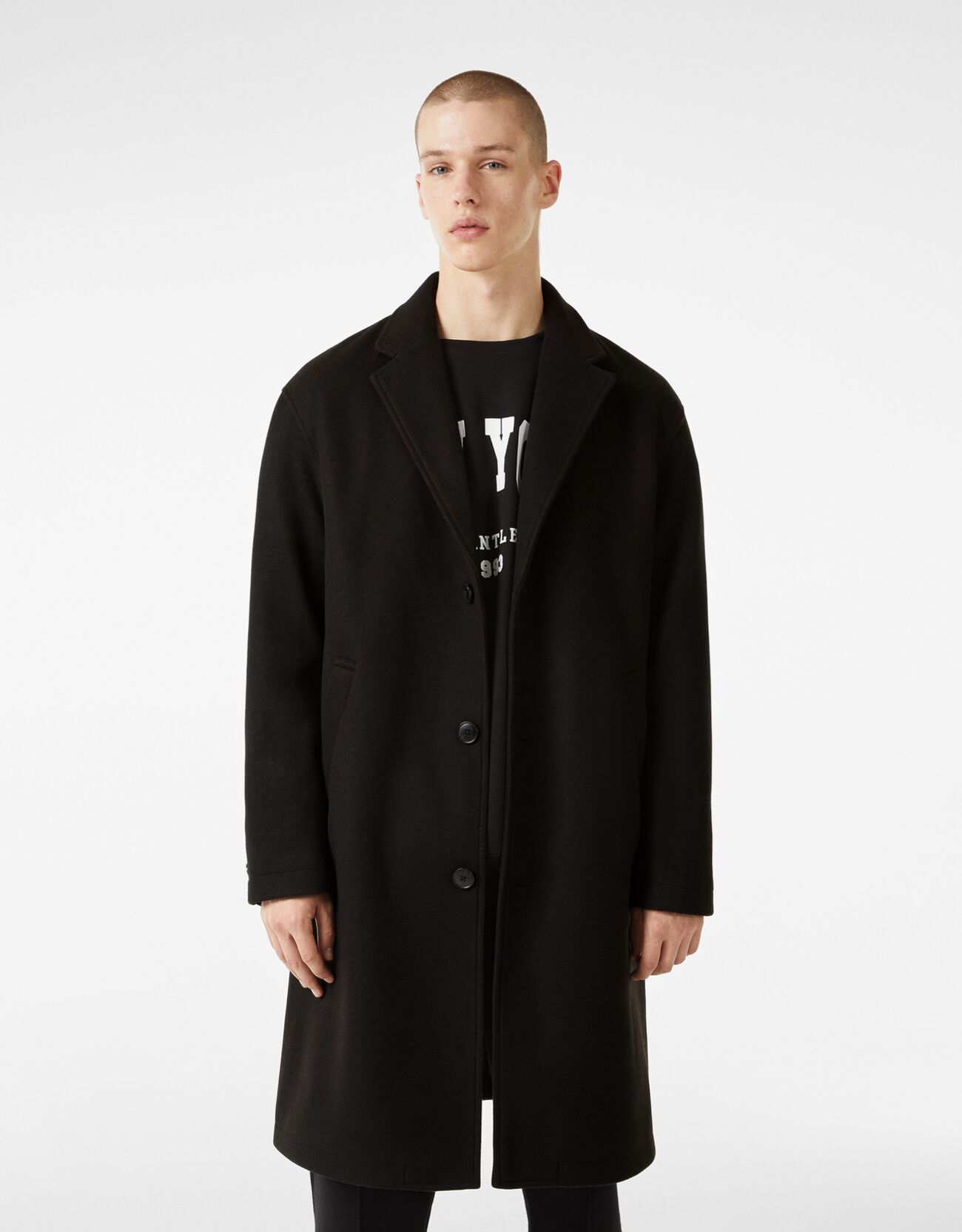 black coat bershka