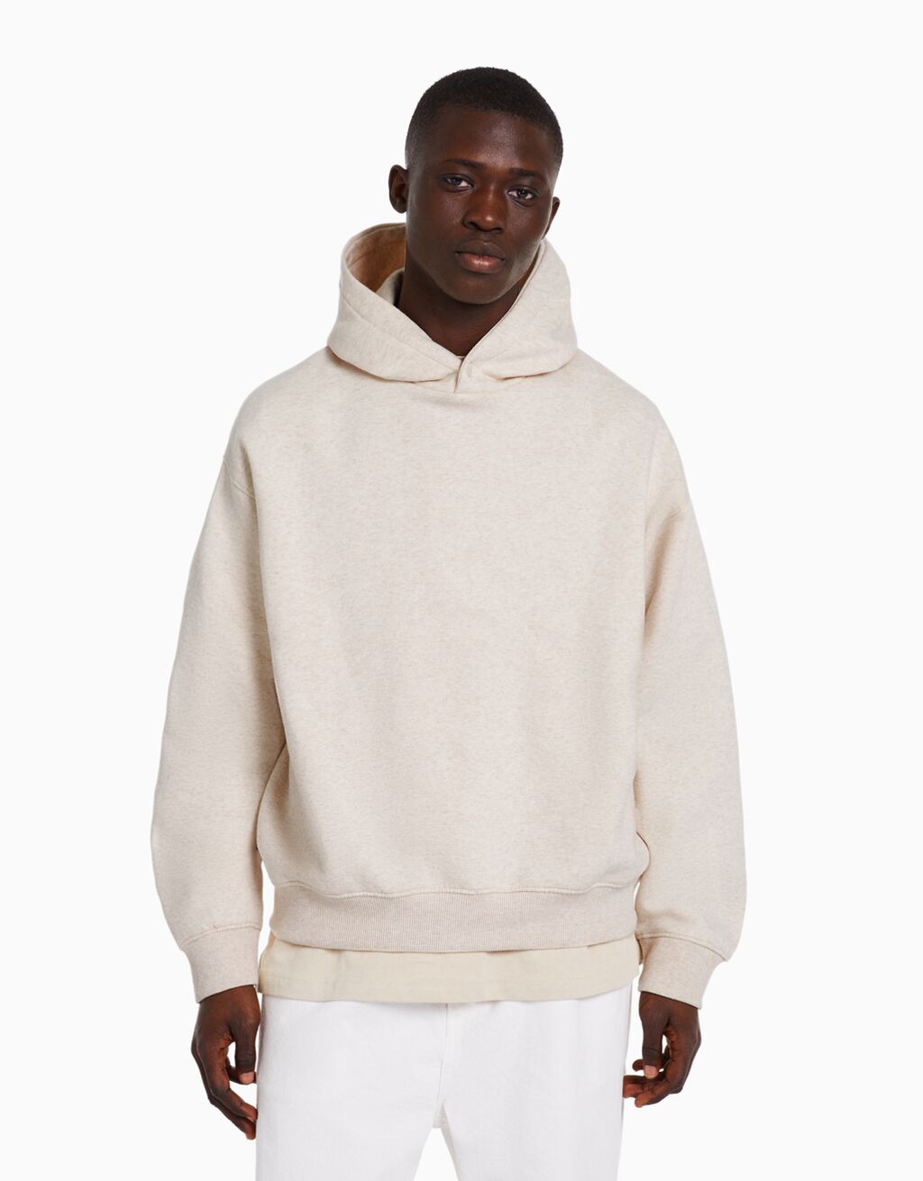 Boxy fit hoodie Man Bershka