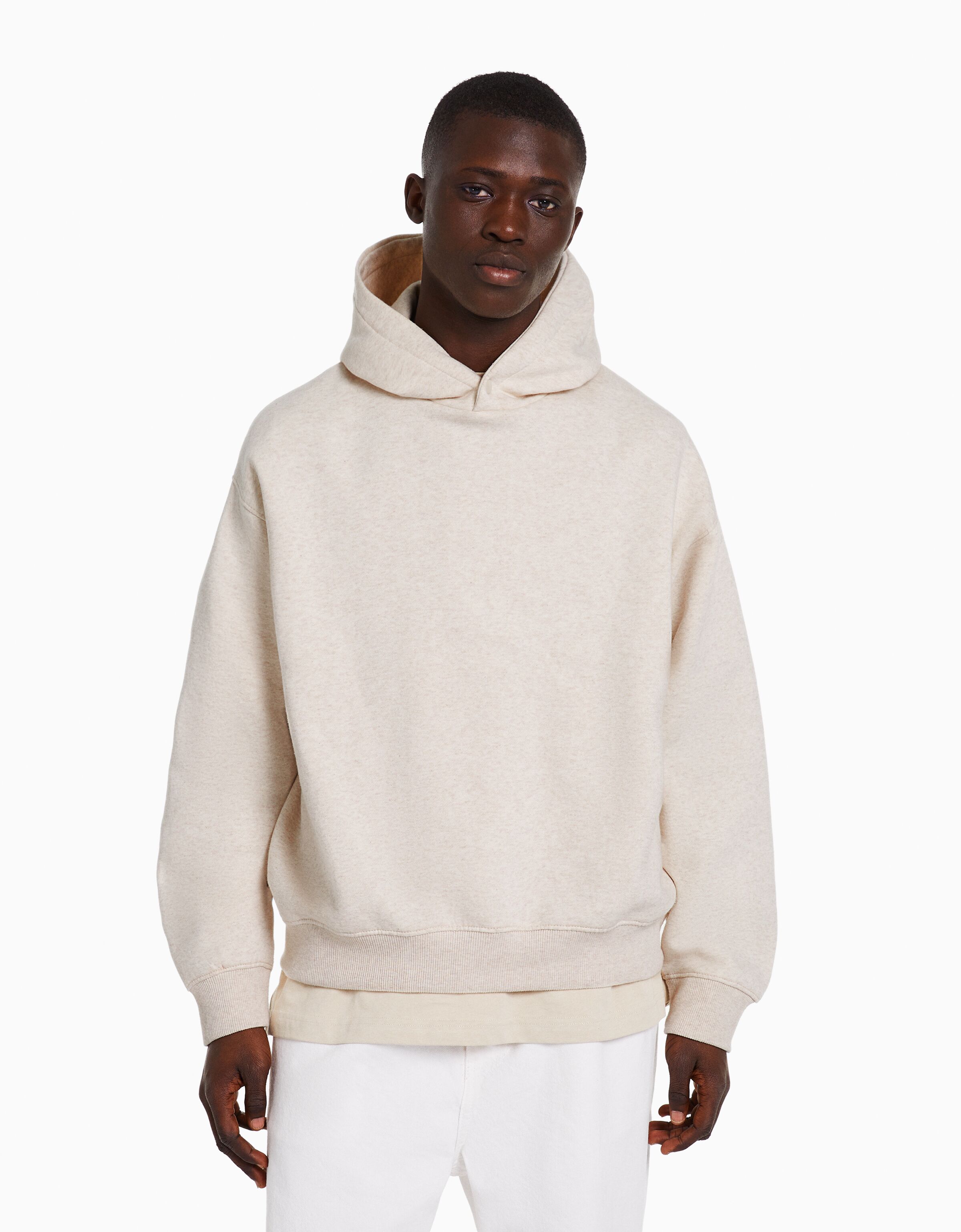 Boxy Fit Hoodie - Men | Bershka